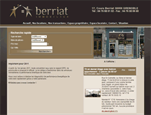 Tablet Screenshot of berriat-immo.fr